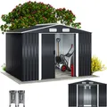 DeubaXXL DE Geräteschuppen Anthrazit Metall 260x205x180cm 990743