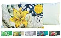 JACK Outdoor Lounge Kissen 30x50cm Motiv Dekokissen inkl. Füllung Wasserfest Sitzkissen Garten Stuhl, Farbe:Blütentraum Gold