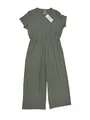 Cassiecy Jumpsuit Damen Elegant Kurzarm Playsuit V-Ausschnitt Casual Lose Gr. XL