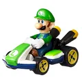 DieCast Hotwheels Luigi Standard Kart im Maßstab 1:55 Super Mario Kart