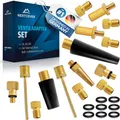 Nextcover Ventilkappe Nextcover Fahrradventil Adapter Set [15-teilig], (15-St)