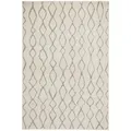 Webteppich, Creme, Grau, Textil, Raute, rechteckig, 160x235 cm, für Fußbodenheizung geeignet, Teppiche & Böden, Teppiche, Moderne Teppiche