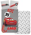 Bettwäsche für Baby oder Junior, Disney Cars, wendbarer Bettbezug, 100 x 135 cm + Kissenbezug 40 x 60 cm, 100 % Baumwolle
