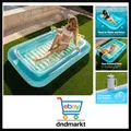 Großer aufblasbarer Pool Wasserliege Sonnenbad Komfort abnehmbares Kissen