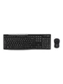Logitech MK270 Wireless Combo - keyboard and mouse set - US International / Dutch (Qwerty) - Tastatur & Maus Set - Universal - Schwarz