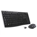 Logitech MK270 Kabelloses Set mit Tastatur und Maus, US QWERTY-Layout - Schwarz