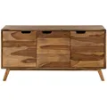 Sideboard Sheesham 134x40x65 natur sandgestrahlt lackiert MALMÖ 2 #206