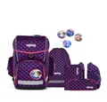 ergobag Schulranzen Cubo Light (5tlg., inkl. Federmäppchen, Schlamperrolle, Sportbeutel und Kletties)