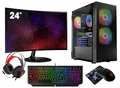 VIST Gaming PC Komplett Set R5 5600GT 16GB VEGA7 SSD 1TB WiFi Win11 24"