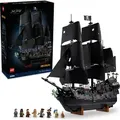 LEGO Icons Captain Jack Sparrows Piratenschiff - Bauset für Erwachsene - Schiffsmodell mit Kajüte, 16 Kanonen und 8 Minifiguren inkl. Will Turner... - Bronze