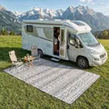 EVOCAMP Outdoor Teppich 250x400 cm, Kunststoffteppich, wetterfest und leicht - 3,6 kg, Picknickdecke für den Outdoor-Bereich, Vorzeltteppich aus Kunststoff-Fasern