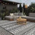 B-WARE EVOCAMP Outdoor Unterlage 250x400 cm, grau-weiß, aus Kunststofffasern