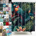 Sanilo Duschvorhang, viele schöne Duschvorhänge zur Auswahl, hochwertige Qualität, inkl. 12 Ringe, wasserdicht, Anti-Schimmel-Effekt (Exotic)