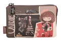 Anekke Mademoiselle Coin Purse Geldbörse Multicolor dunkelbraun Motiv Neu