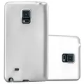 Cadorabo Schutzhülle für Samsung Galaxy NOTE EDGE Hülle in Silber Handyhülle TPU Silikon Etui Cover Case
