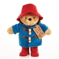 Hochwertiger stehender Paddington-Bär aus Plüsch mit Stiefeln und bestickter Jac