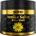 5kind Arnika Salbe Hochkonzentriert 300ml - Extra Stark Arnika Creme - Schnell Wirkende Salbe Hochdosiert - Intensive Creme mit Montana Extract - Arnika Gel für Muskeln und Gelenke