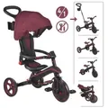 GLOBBER EXPLORER TRIKE FOLDABLE 4in1 dunkelrot