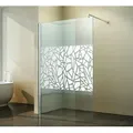 Fischer und Adamek Komplettdusche Walk In Duschabtrennung Duschwand Duschtrennwand 10mm NANO Glas, Scherben 80 cm