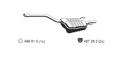 Endschalldämpfer Nachschalldämpfer ERNST 363013 für MERCEDES W202 KLASSE Model