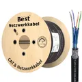 500M CAT 8 Erdkabel Netzwerkkabel Outdoorkabel Kupfer LAN Kabel Ethernetkabel S/FTP 40 Gbit/s Kat 8 reines Kupfer Datenkabel PoE++ LSZH Datenkabel Simplex