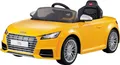 Rastar - Ride-On Elektroauto für Kinder - Audi TTS Roadster (gelb) fahrbar Spielzeugauto