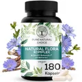 DarmBalance® Natural Flora Komplex – 23 Bakterienstämme, 440 mg Inulin, 20 Mrd. KBE/Tagesdosis – vegan, TÜV-geprüft, magensaftresistente Kapseln, Made in Germany