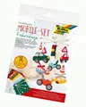 folia 22879 - Mobile Set Fahrzeuge zum Selbermachen, mit 14 Teilen, Anleitung un