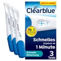 Clearblue Schwangerschaftstest, Schnelle Erkennung Vorteilspack, Ergebnis innerhalb von 1 Minute möglich, 3 Tests