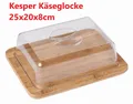 Kesper Käseglocke 25x20x8cm Bambus Dose Käsebox Käse Küche Haushalt Hotel wohnen