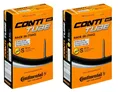 2 x Continental Fahrradschlauch Race 28 Zoll SV 60mm 20/25-622/630