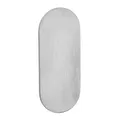 SOTECH Blindrosette oval 65 x 28 x 2 mm Edelstahl Satin mit 3M-VHB-Klebepad ohne Bohren montierbar Abdeckrosette für Schlösser in Möbel und Türen
