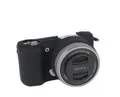 Silikon Tasche Etui Sony A5000 A5100 Kameratasche schwarz CC1732a