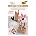 Folia Bastelset Papiertüten-Set Häschen braun/rosa/weiss 9 St. (41292)