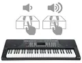 Digital 61-Tasten Keyboard E-Piano 300 Sounds & Rhythmen Touch Response Schwarz