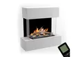 GLOW FIRE Elektrokamin Hölderlin Wasserdampf Kamin, Wandkamin, Elektrischer Kamin, Wasserdampfkamin mit 3D Feuer und Knisterfunktion