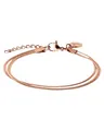Purelei Two Layers Armband (Rosegold) – Filigranes Damen Armband – Aus langlebigem Edelstahl (14K rosevergoldet) – Verstellbare Länge 16-19 cm – Hawaiianisch inspiriert & wasserfest
