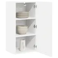 vidaXL Hängeschrank mit Speicher Weiß 40 x 31 x 80 cm Holzwerkstoff, Moderne Küchenschränke, rechteckig, viel Stauraum, langlebige Materialien, Coole Lösungen für Deine Wohnung