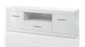 Furn.Design TV-Lowboard in weiß Hochglanz TV Unterteil in Komforthöhe auf Rollen 180 x 61 cm, Carrara