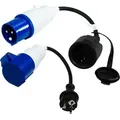 CEE Adapter 2er Set Stromadapter Camping CEE Stecker Schuko Steckdose CEE