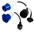 CEE Adapter 2er Set Stromadapter Camping CEE Stecker Schuko Steckdose CEE
