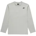 Yonex Langarmshirt Practice (100% Polyester) 2026 silbergrau Herren grau XL