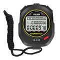 PULIVIA Stopwatch Sports Timer 10 Laps/Splits with Recall Countdown Timer Clock Alarm Calendar, Large Display Stop Watch for Coaches Running Sports Training