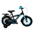 Volare Thombike Kinderfahrrad - Jungen - 12 Zoll - Schwarz Blau - Schwarz