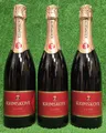 (24,22€/L) 3x Krimskoje Sekt rot mild  0,75 Liter Flasche Krimsekt Aperitif fein