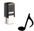 Bonuskartenstempel Stempel mit Motiv Musiknote für Rabattkarten Treuekarten