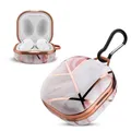 Cadorabo Hülle für Samsung Galaxy Buds PRO/LIVE/Buds 2 Design Rosa Marmor Tragbare IMD Kopfhörer Schutzhülle