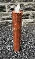 Säulenbrunnen 60 / 10 cm rund Cortenstahl Roststahl incl. LED Komplettset Gartenbrunnen
