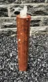Säulenbrunnen 60 / 10 cm rund Cortenstahl Roststahl incl. LED Komplettset