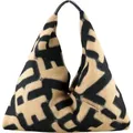 Schultertasche Fashionista Große Stofftasche,  Italy von collezione alessandro - Braun